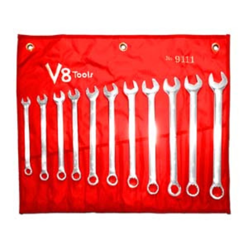 V8 Tools 11 Piece Metric Long Pattern Combo Wrench Set – VT9111