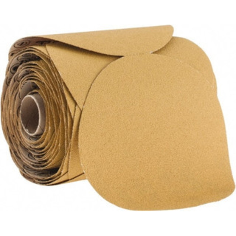 3M 5 Diam, 80 Grit Aluminum Oxide Adhesive PSA Disc Medium Grade, Gold, Polyester Backing, Flexible, Use with Random Orbital Sanders 7000028226 – 85267920