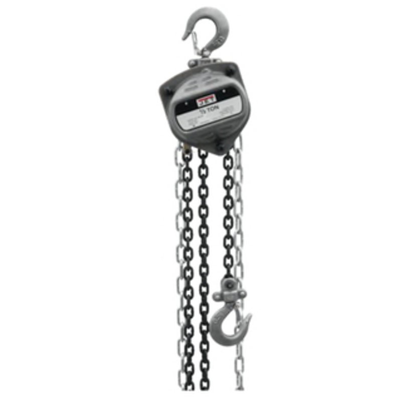 JET S90-050-15, 1/2-Ton Hand Chain Hoist With 15ft. Lift, 1100 lbs. Capacity – 101901