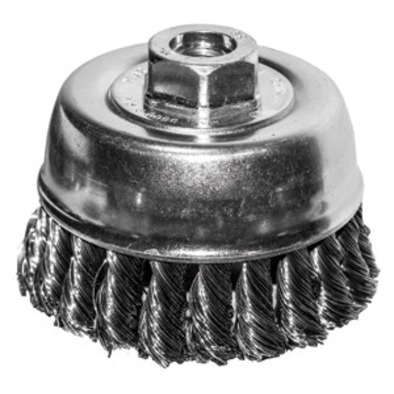 Century Drill & Tool 3 Knotted Wire Cup Brush M10 x 1.25M Arbor – CY76023