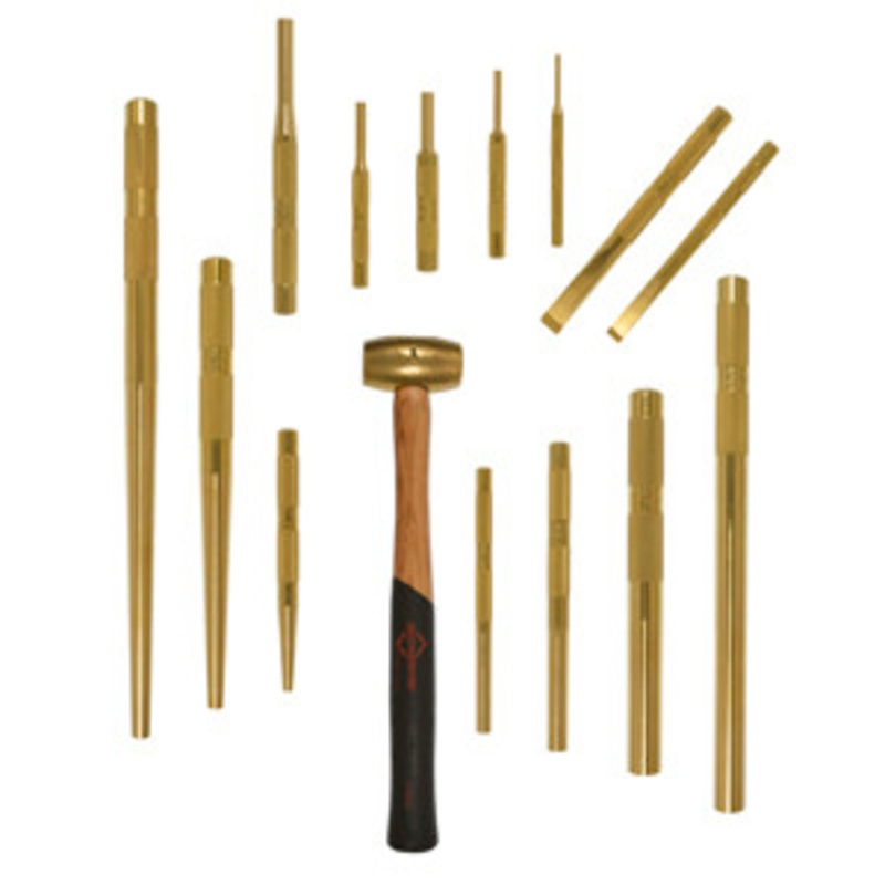 Mayhew 15 Piece Brass Punch & Scraper Set – MH67015