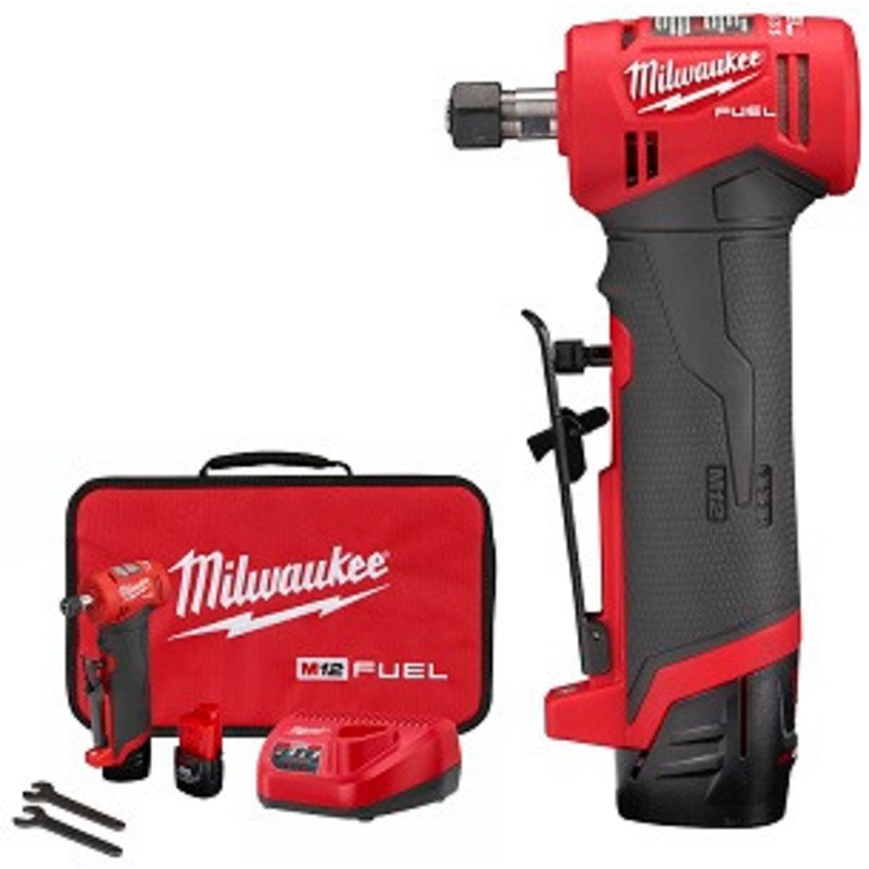 Milwaukee M12 Fuel Right Angle Die Grinder Kit – MWK2485-22