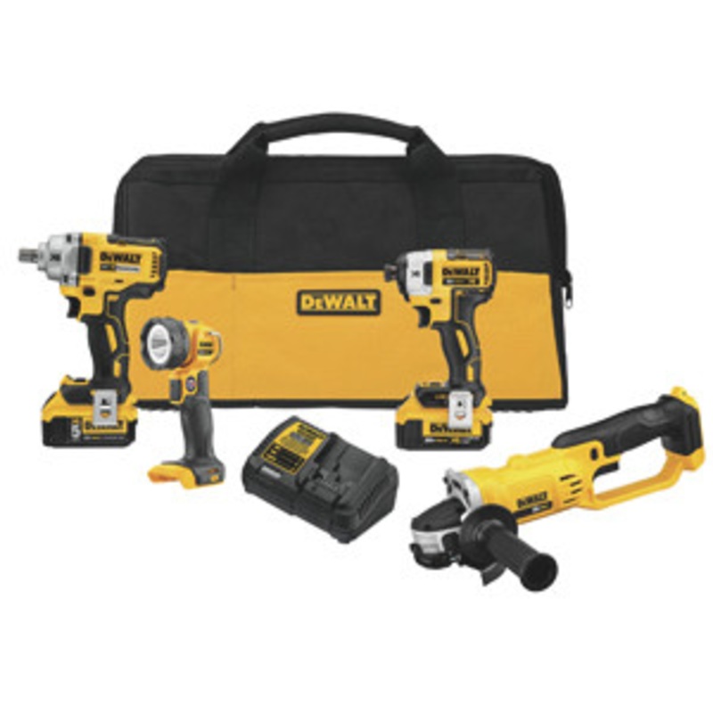 DeWALT 20V MAX 4 Piece Combo Kit 1/2 Impact Imp. Hex Driver – DWDCK498P2
