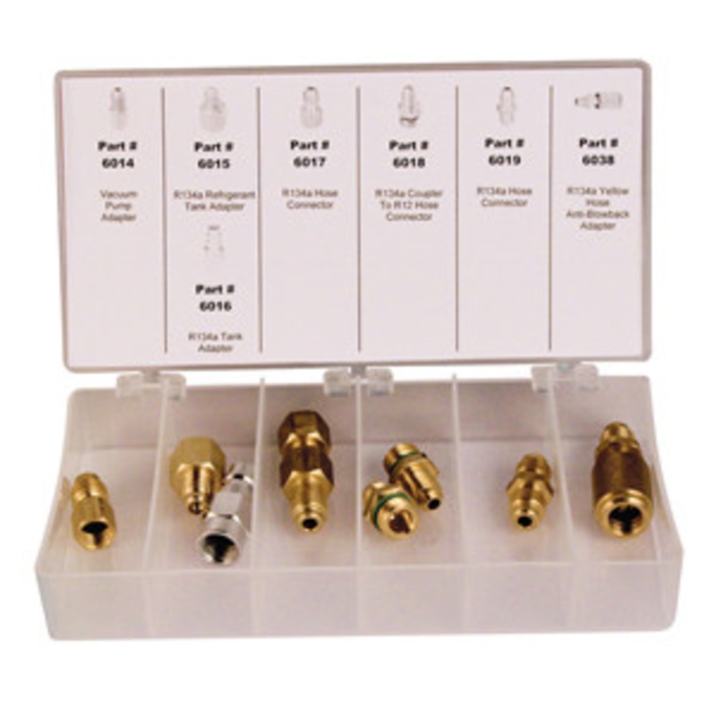 FJC Inc. Tank and Hose Connection Assortment R12 and R134 – FJ6072