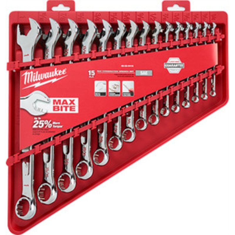 Milwaukee 15Pc SAE Combination Wrench Set – MWK48-22-9415