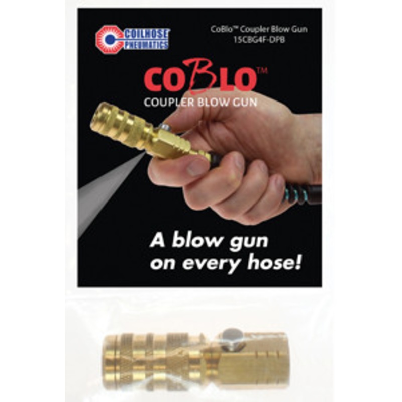 Coilhose Pneumatics 1/4 Industrial Style CoBlo Coupler Blow Gun – CH15CBG4F-DPB