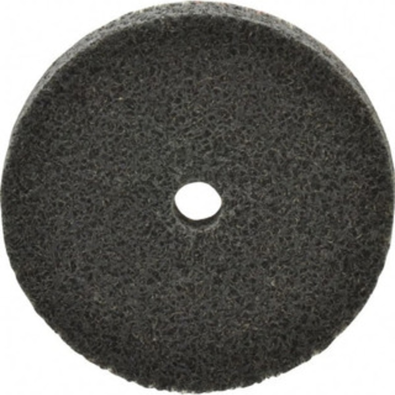 3M 2 Diam, 1/4 Face Width, 1/4 Center Hole, Fine Grade, Silicon Carbide Deburring Wheel Unitized, Soft Density 3 Grade, 16,100 RPM 7000000713 – 85141018