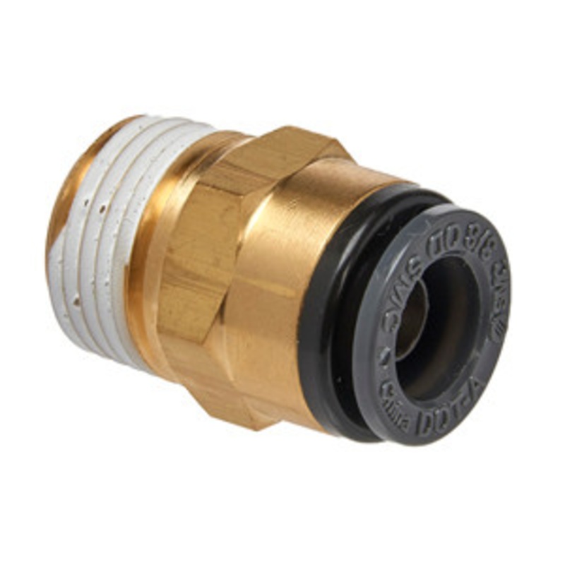 S.U.R.&R. Straight Male Connector 3/8 Tube X 3/8 NPT (2) – SRRABM340