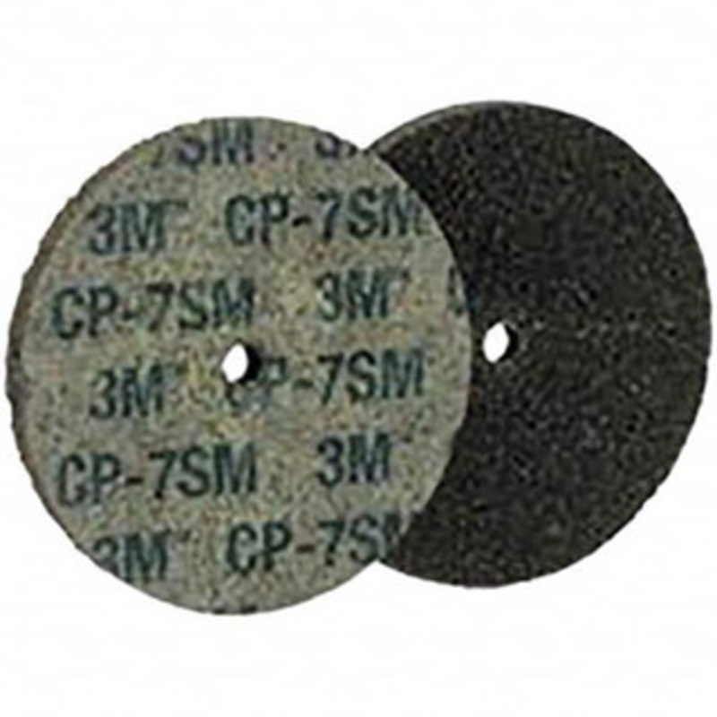 3M 2 Diam, 1/4 Face Width, 1/4 Center Hole, Medium Grade, Silicon Carbide Deburring Wheel Unitized, Hard Density 7 Grade, 22,100 RPM 7000000660 – 00673558
