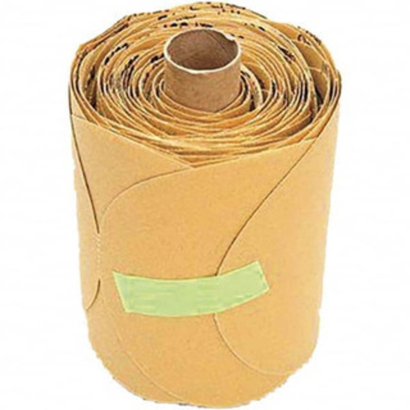 3M 5 Diam, 120 Grit Aluminum Oxide Adhesive PSA Disc Very Fine Grade, Gold, A Weighted Backing, Flexible, Use with Random Orbital Sanders 7000028126 – 74584640