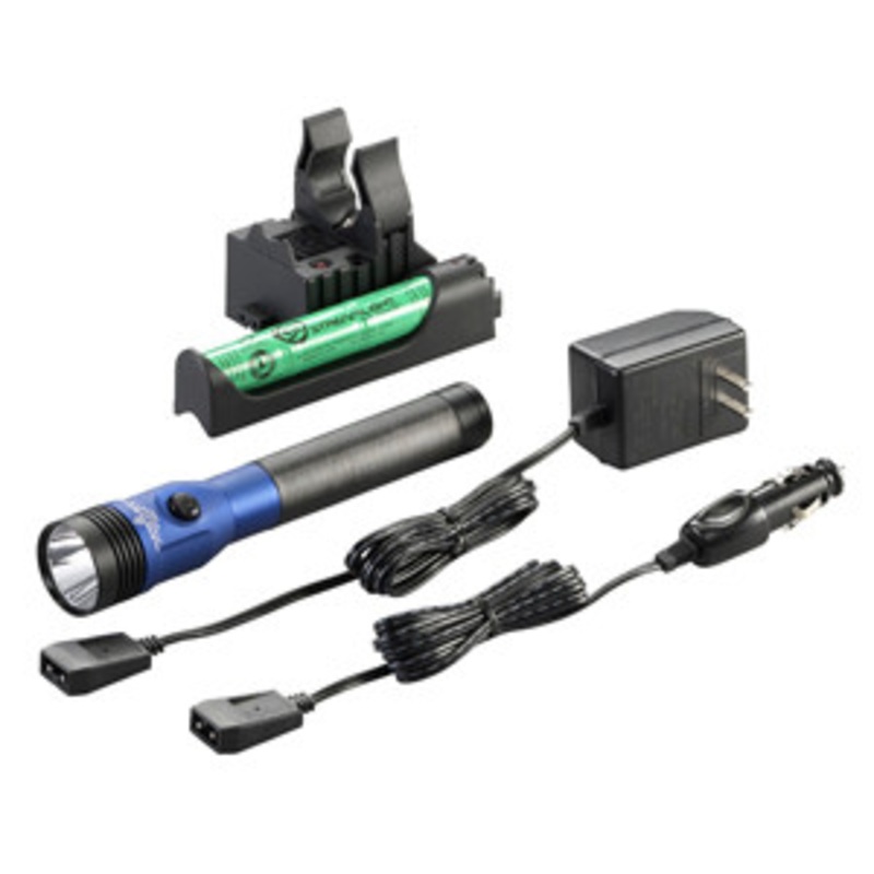 Streamlight Blue DS Stinger LED HL AC/DC with Piggyback Charger 800 Lum – SG75486