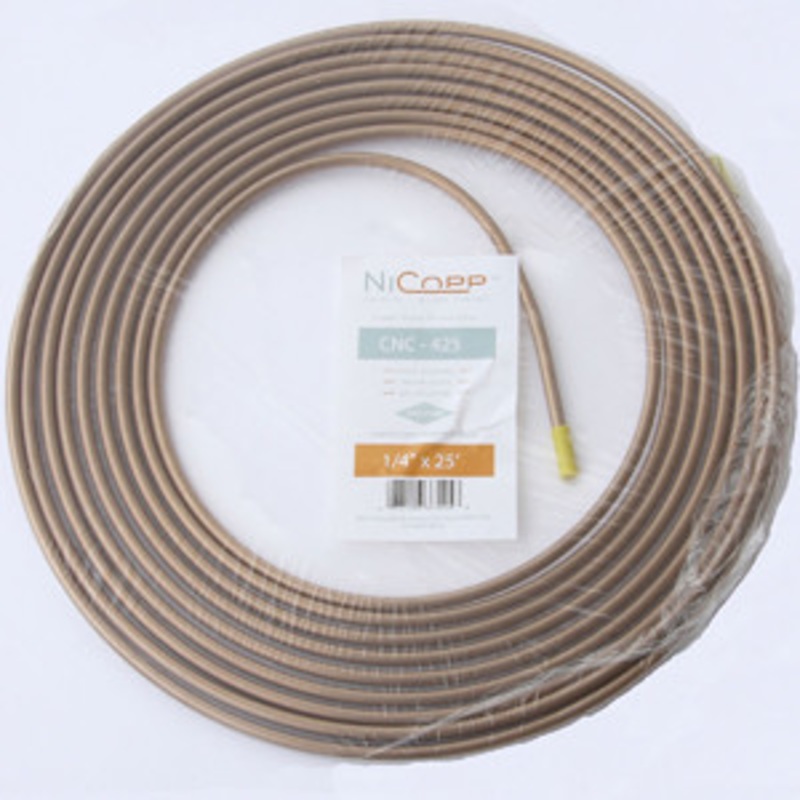 AGS 1/4 x 25 ft. NiCopp Brake Line Tubing Coil – AKCNC-425
