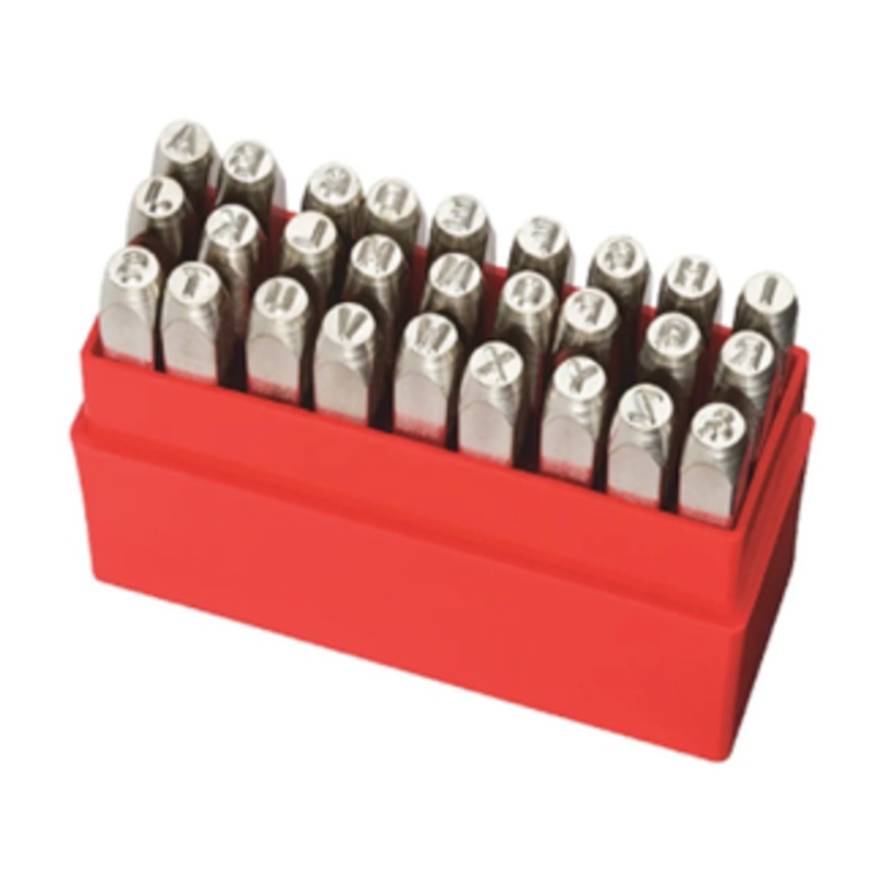 Pryor Premium Grade Hand Stamp Letter Set, 5/32 Character Size