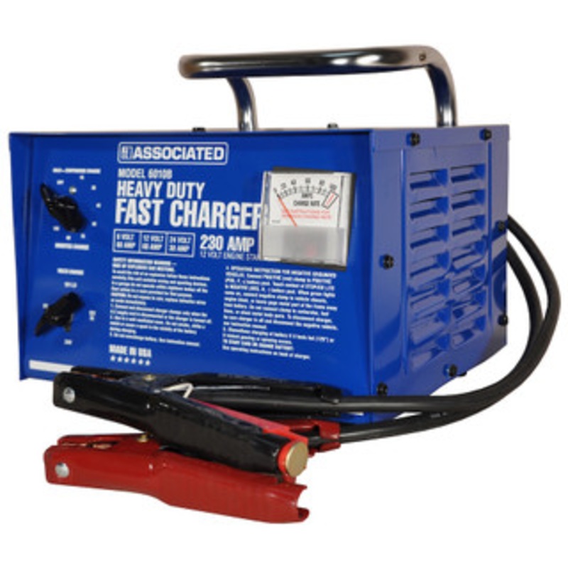 Associated Equipment Heavy Duty 6/12/24 Volt Portable Battery Charger – AS6010B