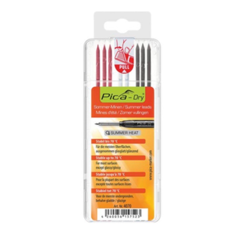 Pica Summer Solid Lead Tip Graphite Refill Pack – 4070/SB
