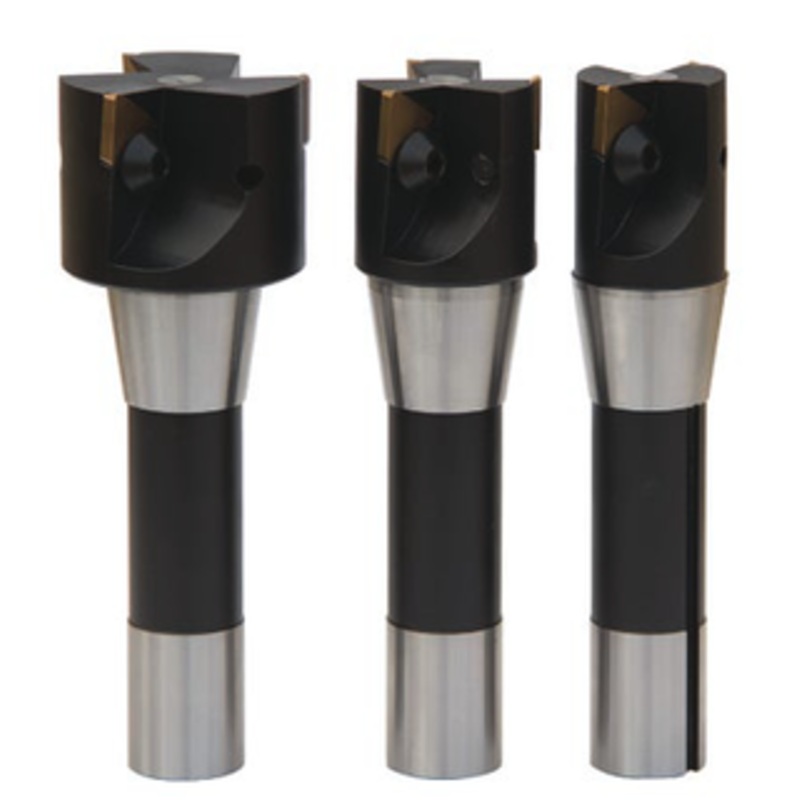 Terra Carbide Multi Piece Indexable R8 End Mill Set with 10 APC2 Inserts – TP32-R8-SET APC2