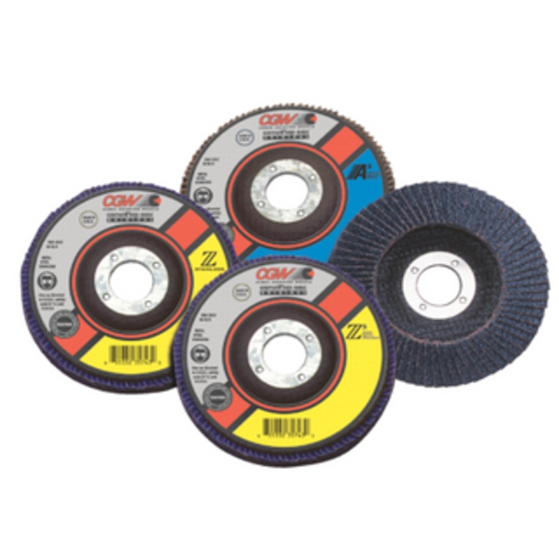 CGW Flap Disc Z3 Zirconia, 4-1/2 Diameter, Hole 7/8, 80 Grit