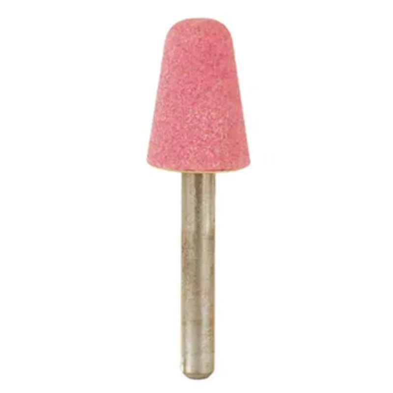 Precise USA Aluminum Oxide Mounted Stone Shape A4, 1-1/4 Point Diameter,  1-1/4 Point Length