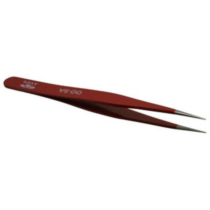 Aven E-Z Pik Precision Tweezers 18032EZF, OO-SA Pattern, Red – 90-985-3