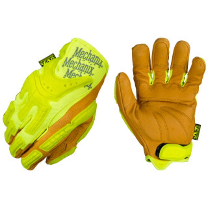 Mechanix Wear Hi-Viz CG Heavy Duty Leather Impact Gloves, X-Large – CG40-91-011