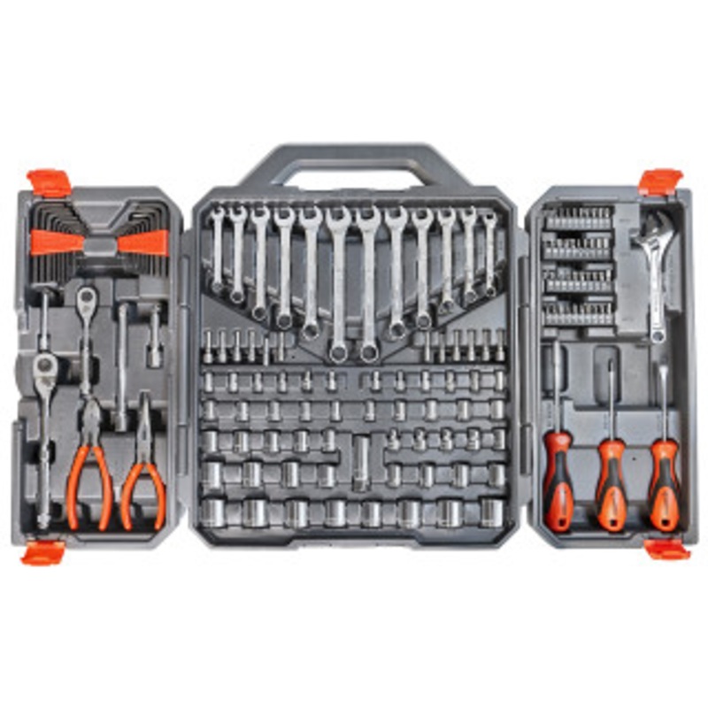 Crescent 150 Pc. 1/4 and 3/8 Drive 6 Point SAE/Metric Professional Tool Set – CTK150