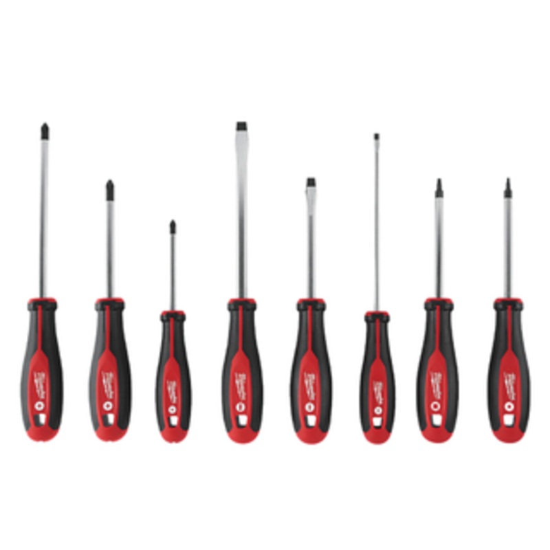 Milwaukee 8 Piece Phillips & Slotted Combination Screwdriver Set – 48-22-2718