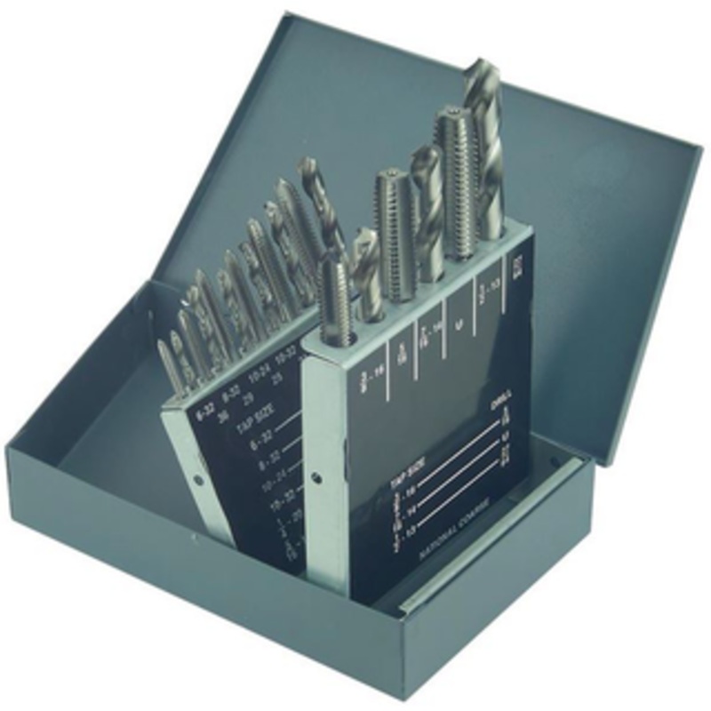 Precise 18 Piece Tap & Drill Index Sets