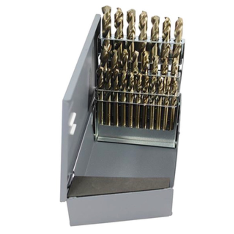 Rushmore USA 26 Piece Cobalt Screw Machine Stub Length Drill Set, A to Z – RM26CO