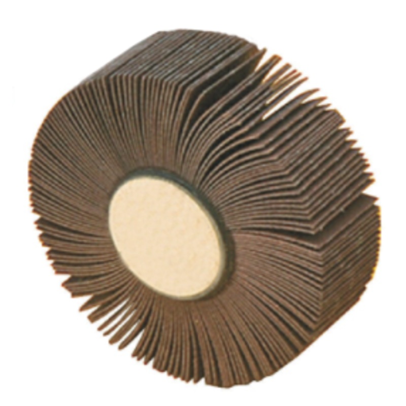 Precise Aluminum Oxide Abrasive Mounted Flap Wheel, 3 Diameter, 2 Face Width, 120 Grit