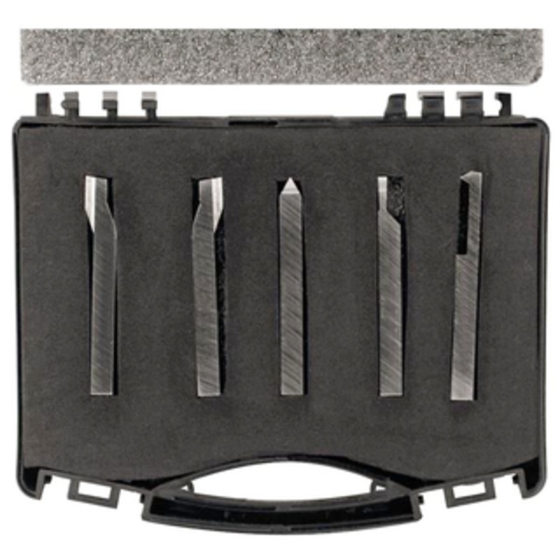 Precise 5 Piece HSS Lathe Tool Set, 3/8 Shank x 4 Overall Length