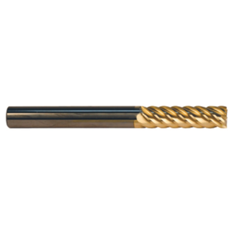 Promax 6 Flute Variable Helix ZrN Coated Single End Mill, 1/2 Size & Shank Dia., 1-7/8 Length of Cut,  5 Overall Lengt