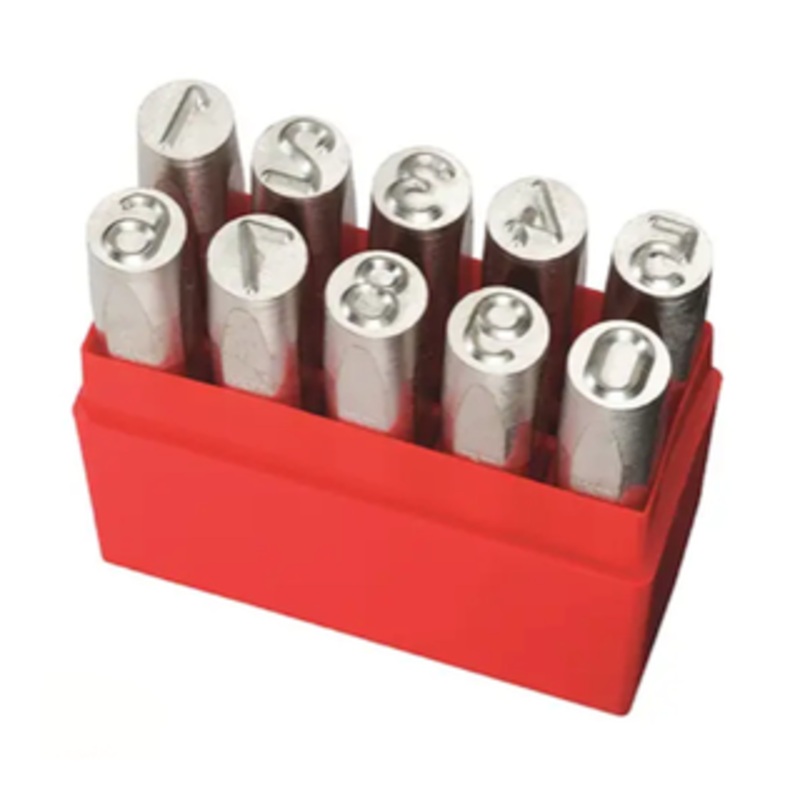 Pryor Premium Grade Hand Stamp Number Set, 1/2 Character Size