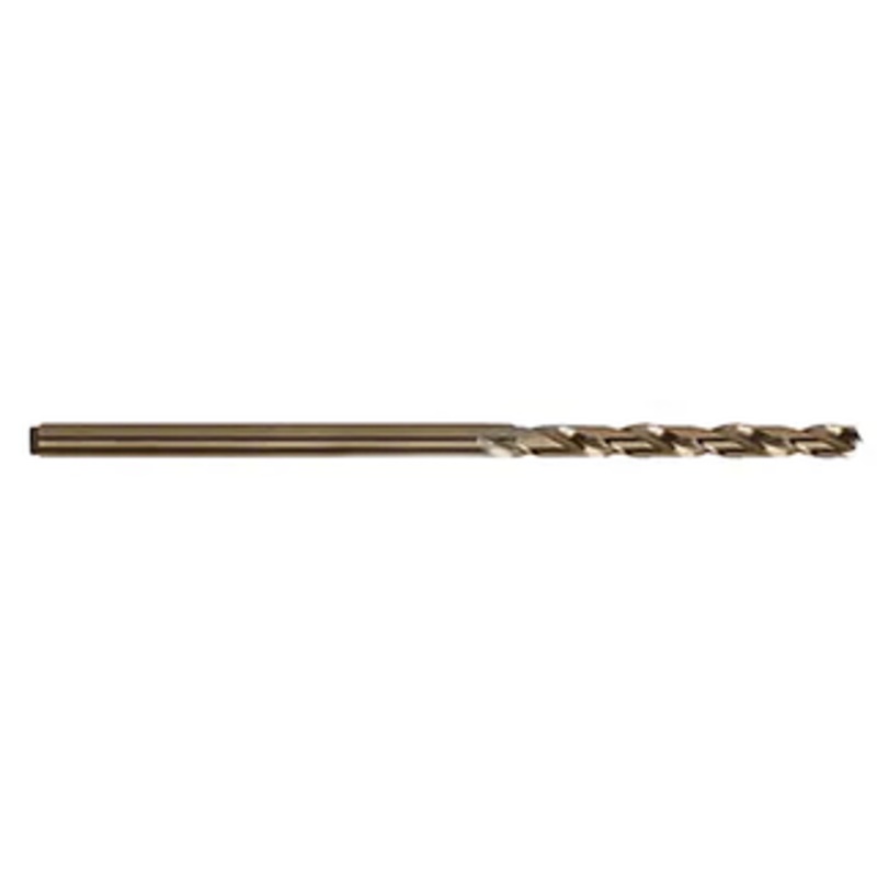 T&O Cobalt 135 Split Point 6 Long Aircraft Extension Drill, #5 Size, .2055 Decimal Size, 2-1/2 Flute Length