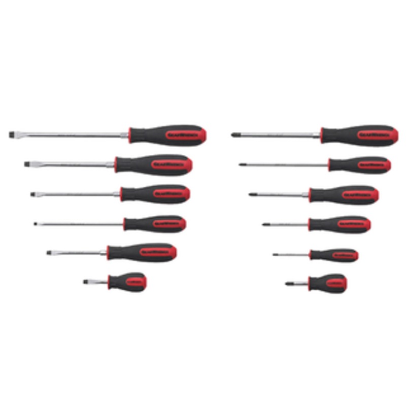 GEARWRENCH 12 Piece Combination Phillips & Slotted Screwdriver Set – 80051