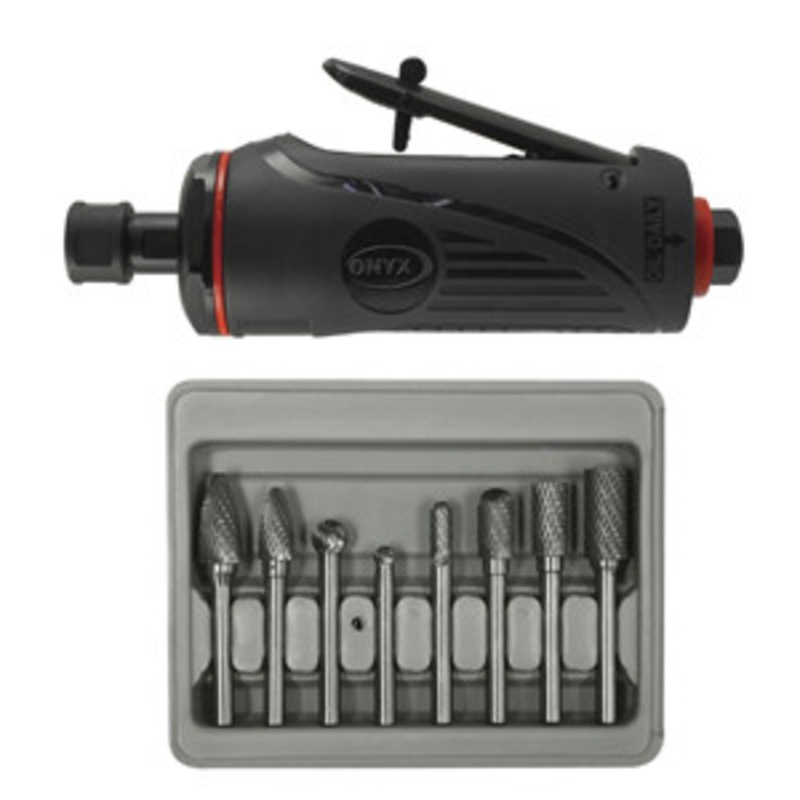 Astro Pneumatic ONYX Die Grinder Kit with Burrs – AO2181B