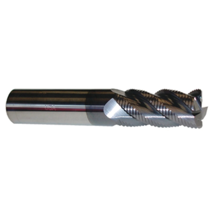PROMAX Tools 6 Flute Solid Carbide nACRo Coated Roughing End Mill, 1 Size & Shank Diameter, 1-3/4 Length of Cut, 0.060 Corner Radius, 4 Overall Length