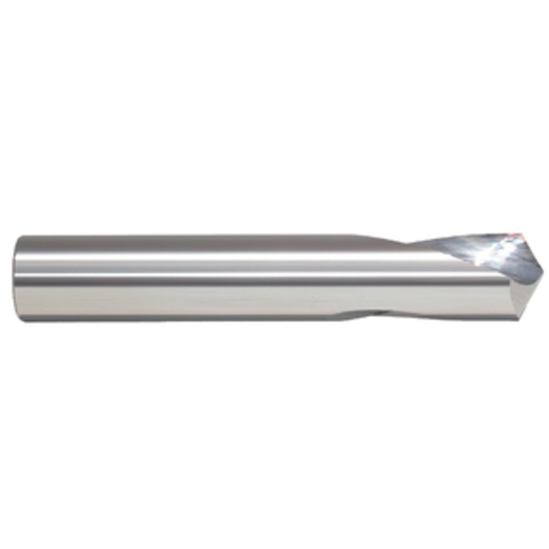 Rushmore USA 2 Flute Solid Carbide 90 NC Spotting Drill, 5/16 Shank Diameter, 1 Flute Length, 2-1/2 Overall Length
