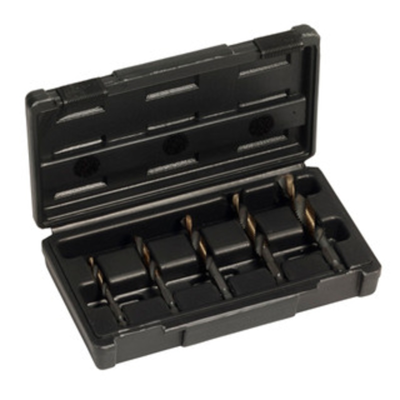 Champion Hex Shank Drill & Tap Combination Set, 1/4, 5pcs – DT22HEX-SET-NF5