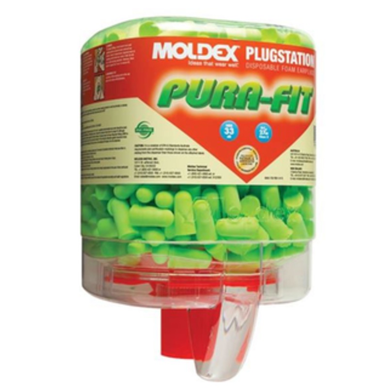 Moldex PLUGSTATION with PURA-FIT Disposable Uncorded Earplugs
