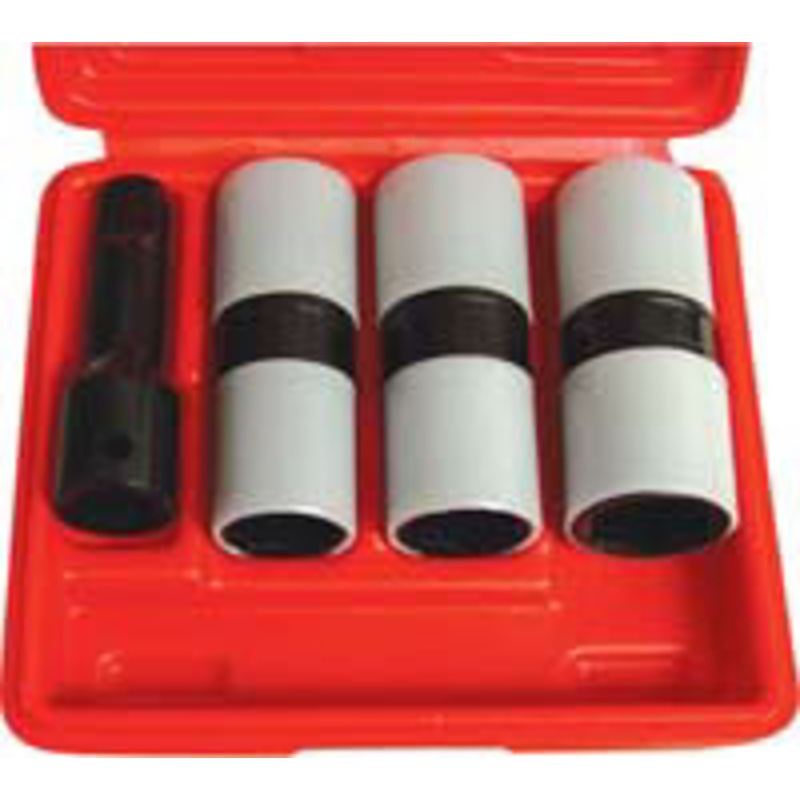 Astro Pneumatic 3 Piece 1/2 Drive Flip Socket Set with Plastic Sleeves – AO78803