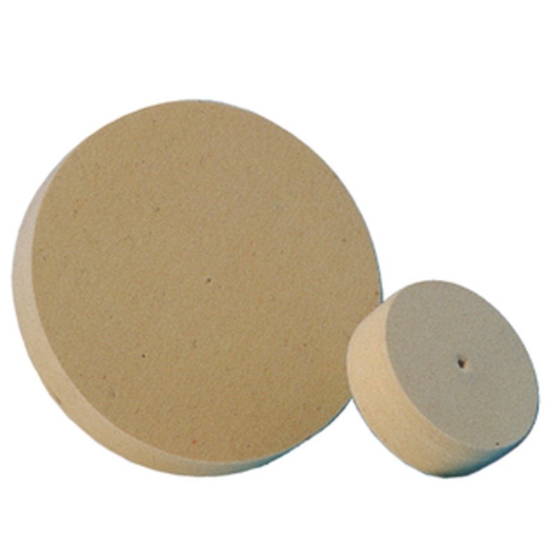 Grobet USA Solid Felt Wheel Buff, 3 Diameter, 1 Thickness – 17.431