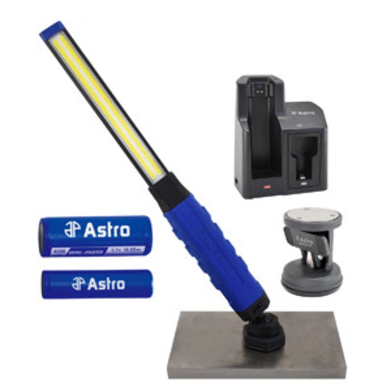 Astro Pneumatic 800 Lm Rechargeable Slim Light W/ Quick-Swap System & Suction – AO80SLC