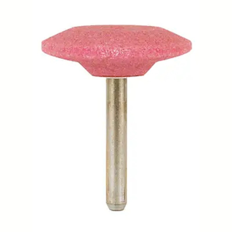 Precise USA Aluminum Oxide Mounted Stone Shape A36 1-5/8 Point Diameter, 3/8 Point Length