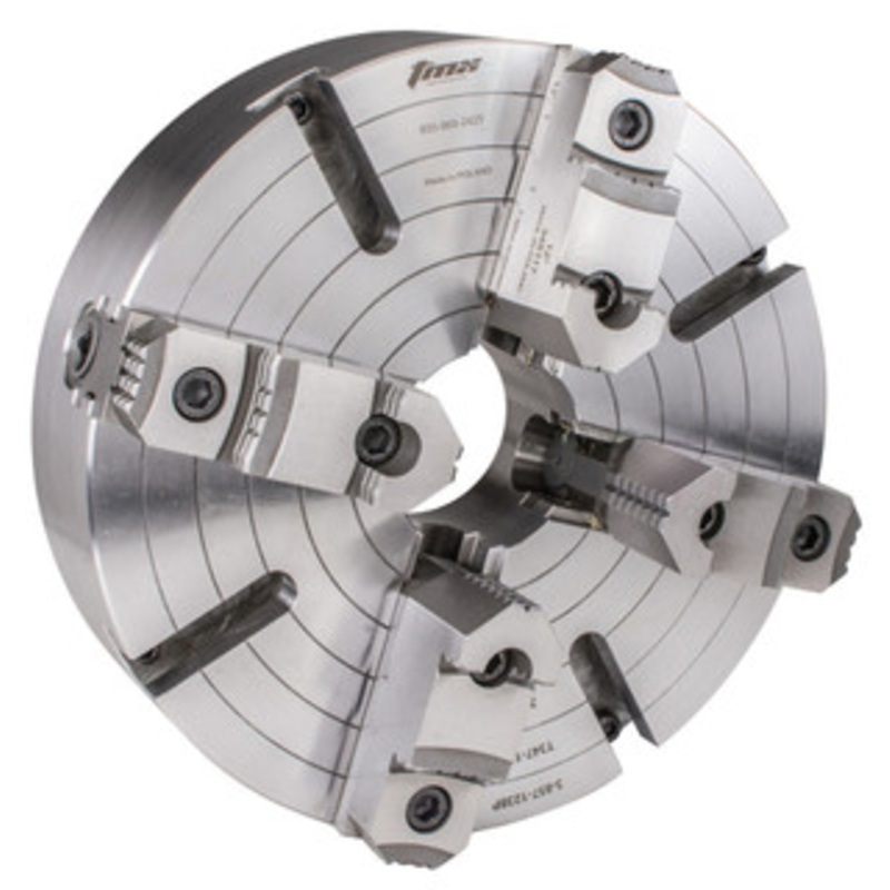 TMX 4-Jaw Type D Direct Mount Independent Lathe Chuck, 10 D1-5, 2.56 Hole – 3-857-1035P