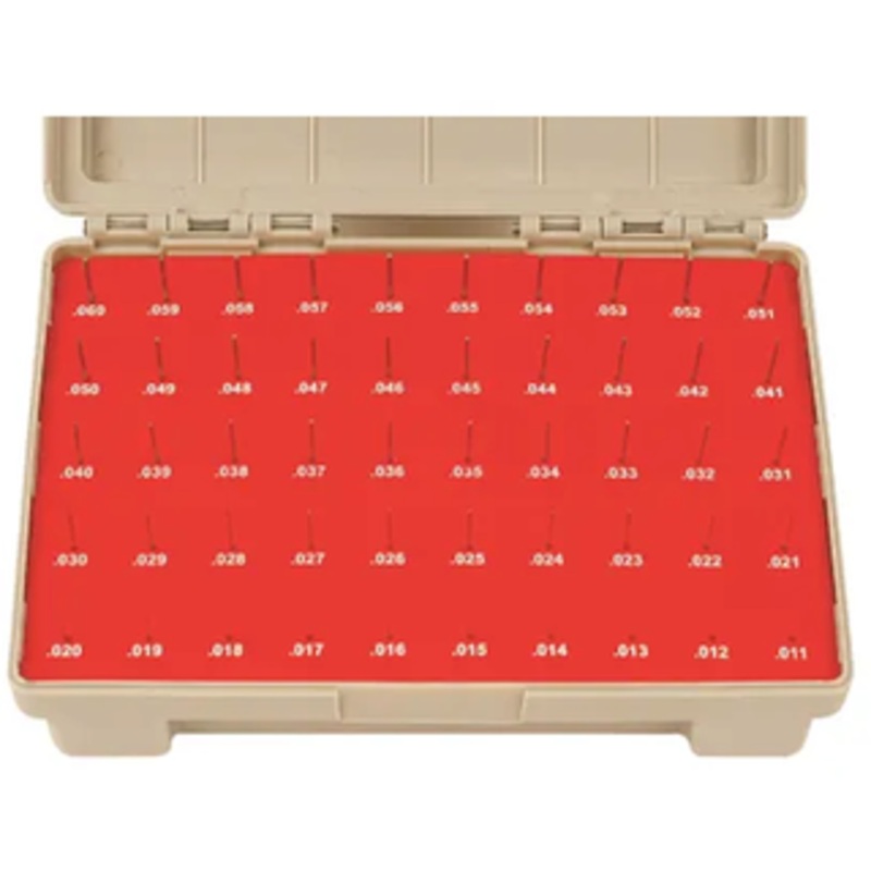 Vermont Gage 50 Piece ZZ Class Plus Pin Gage Set, .0110 – .0600 Range