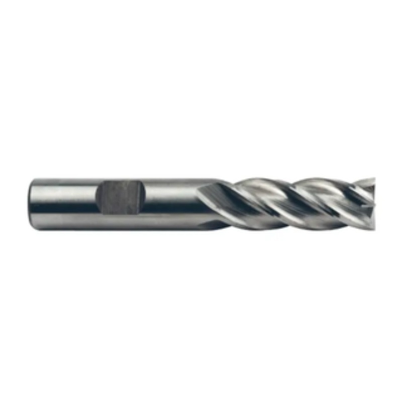 Weldon Tool M42 8% Cobalt 4 Flute Single End Mill, 1/2 Size, 1/2 Shank Diameter, 1-1/4 Length of Cut, 3-1/4 Overall Length
