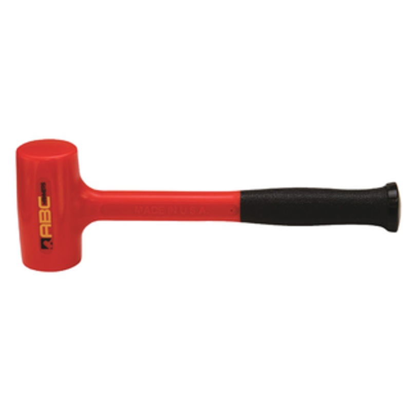 ABC Hammer Dead Blow Hammer, 10-1/2 Handle Length, 2 Face Diameter, 26 oz. Head Weight – ABC2DB