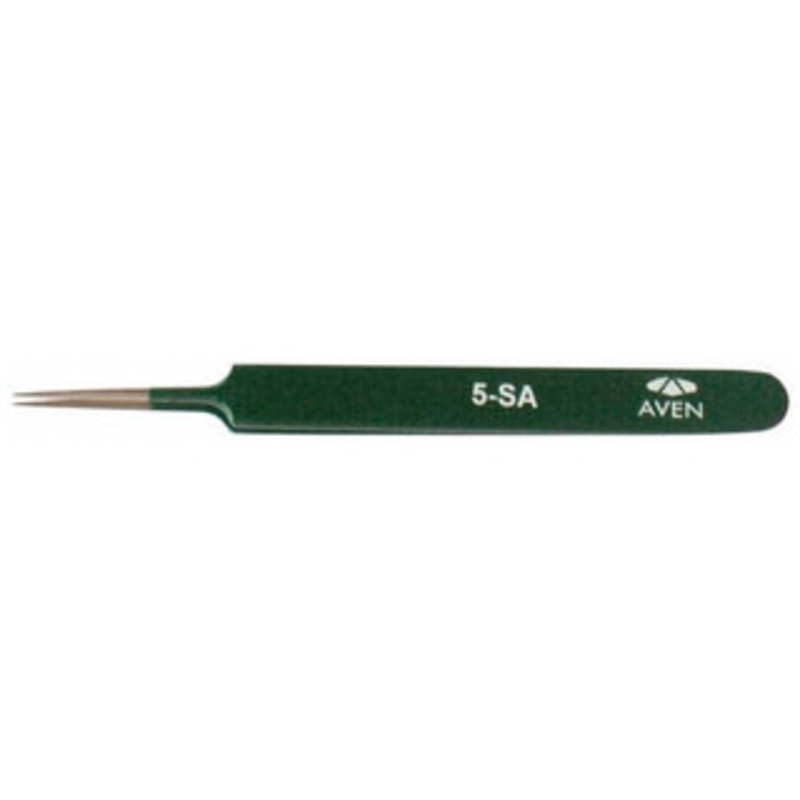 Aven E-Z Pik Precision Tweezers 18062EZF, 5-SA Pattern, Green – 90-988-7