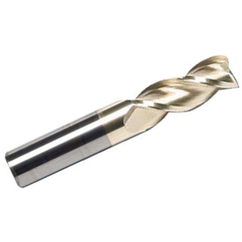 Rushmore 3 Flute End Mill ZrN Coated For Aluminum, 1/8 Size & Diameter