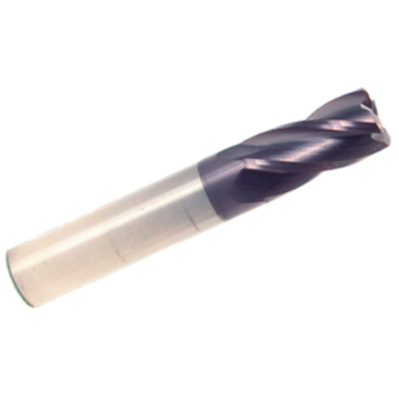 Rushmore 4 Flute Corner Radius .030-.032 End Mill, AlTiN Coated, 5/8 Size & Diameter
